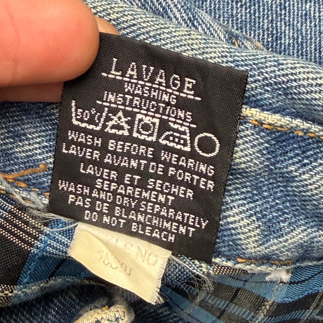 90s 펠레펠레 올드스쿨 빈티지 데님 트러커 자켓 M 상품이미지9