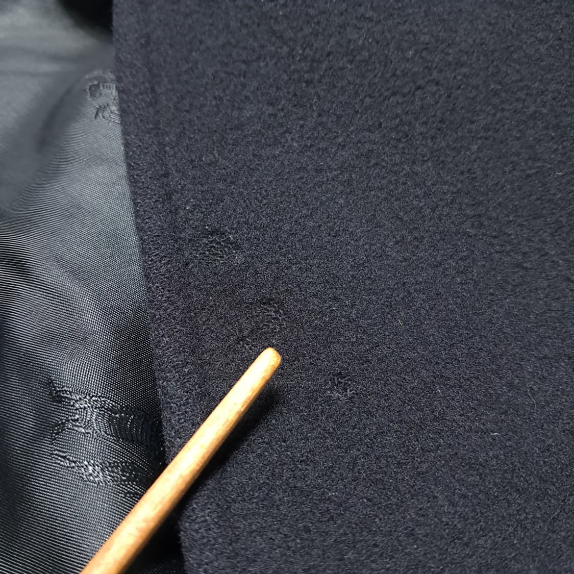 CL228 XL 버버리 00s 이태리판 램스울캐시미어 싱글 네이비 코트 상품이미지8