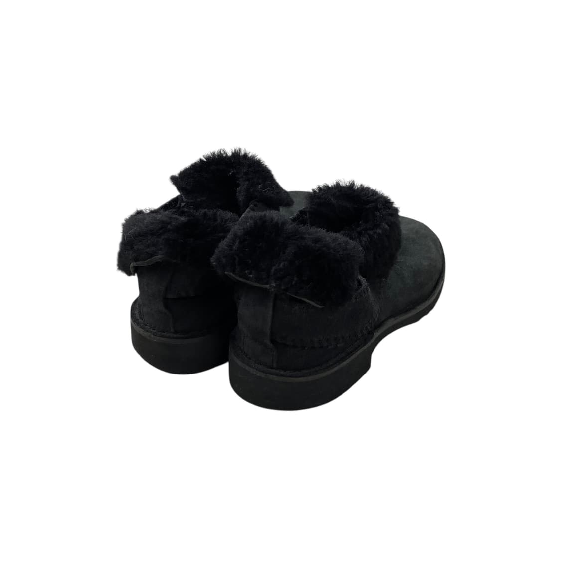 ugg black fur flat shoes 상품이미지5