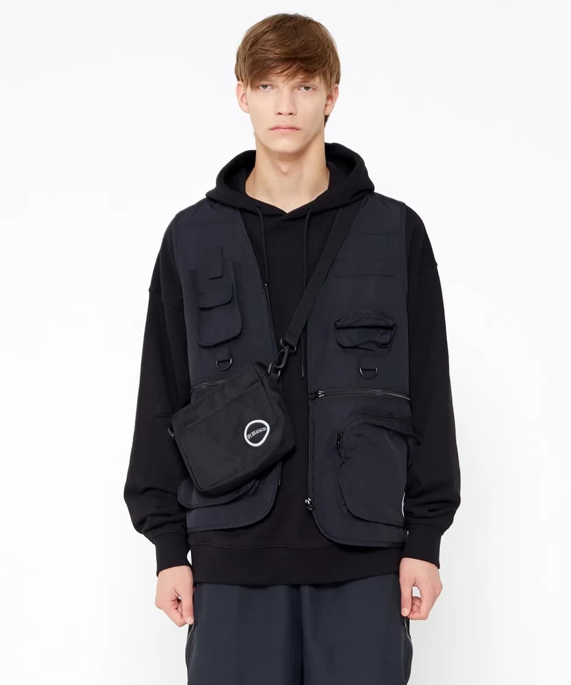 인사일런스 유틸리티 베스트 포켓 조끼 블렉 상품이미지4