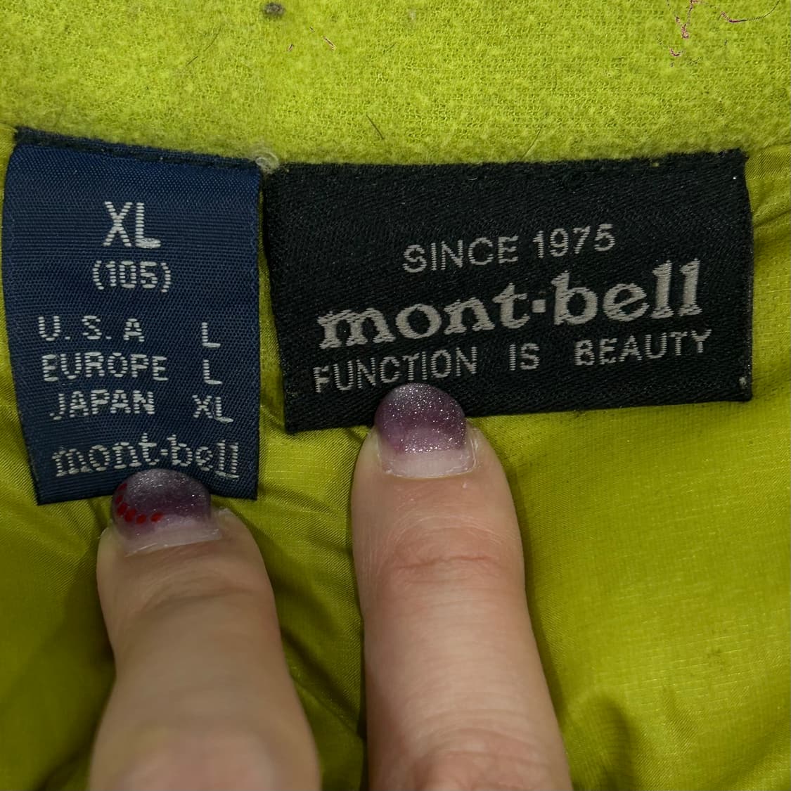 Montbell 몽벨 올리브 라이트 인 다운 패딩 상품이미지6