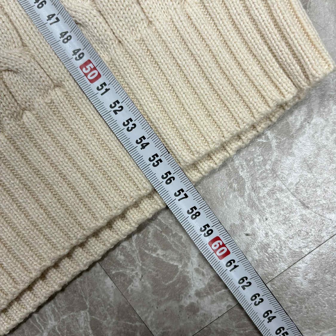 *최신형 폴로 랄프로렌 큐알택 아이보리 핀터깔 케이블 크루넥 걸즈 니트( 상품이미지7