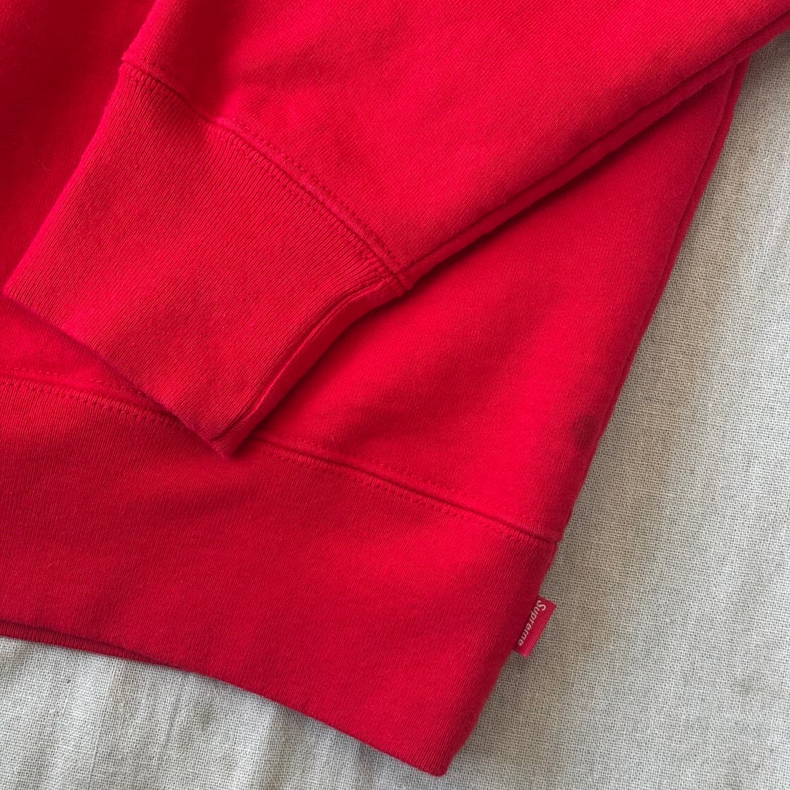 슈프림 19fw 1-800 자수 레드 후드 S 상품이미지6