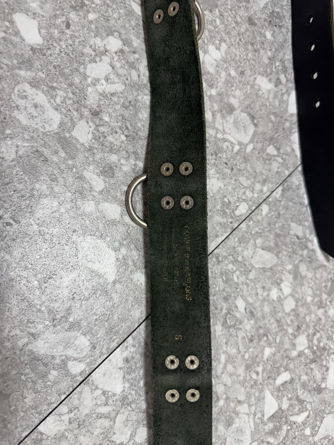 [OS] 꼼데가르송 옴므 플러스 레더 링 벨트 aw08 상품이미지3