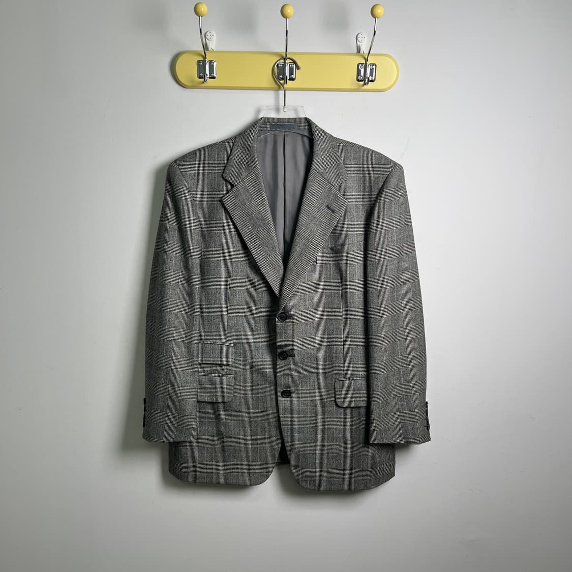 버버리 빈티지 그레이 글렌 체크 울 블레이저 상품이미지1