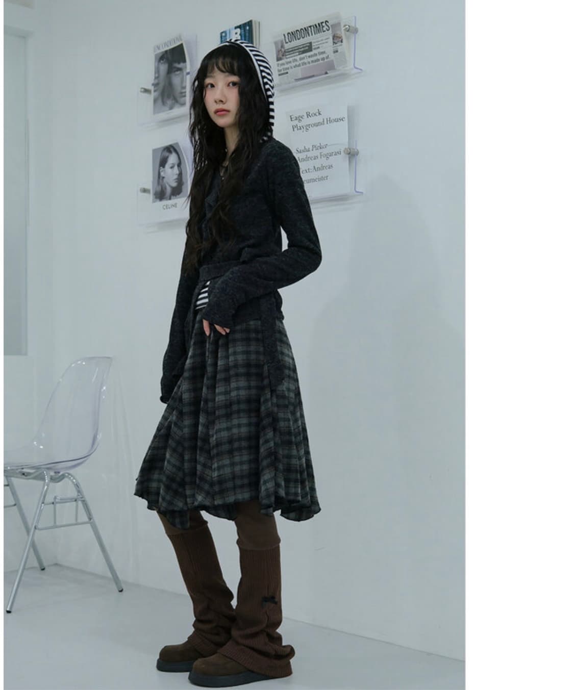 틸데서울 엘리엇 셔링 리본 배색 레깅스 상품이미지4