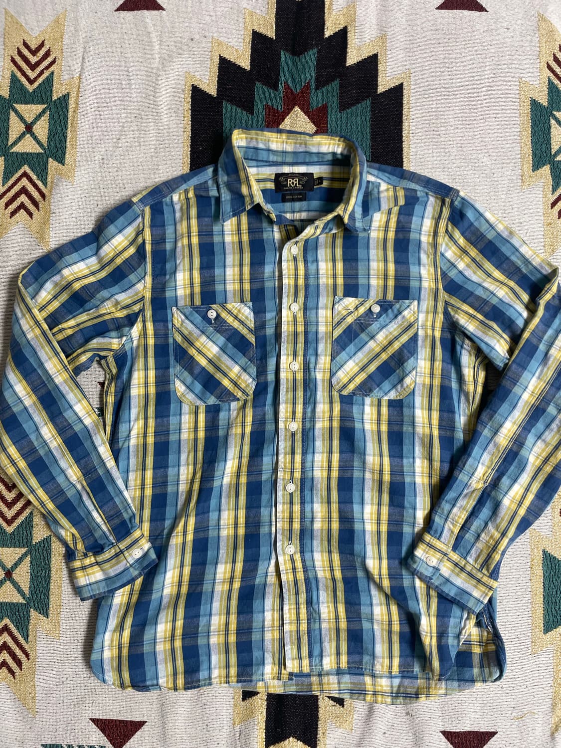 RRL 플레이드 워크셔츠(M) 상품이미지1