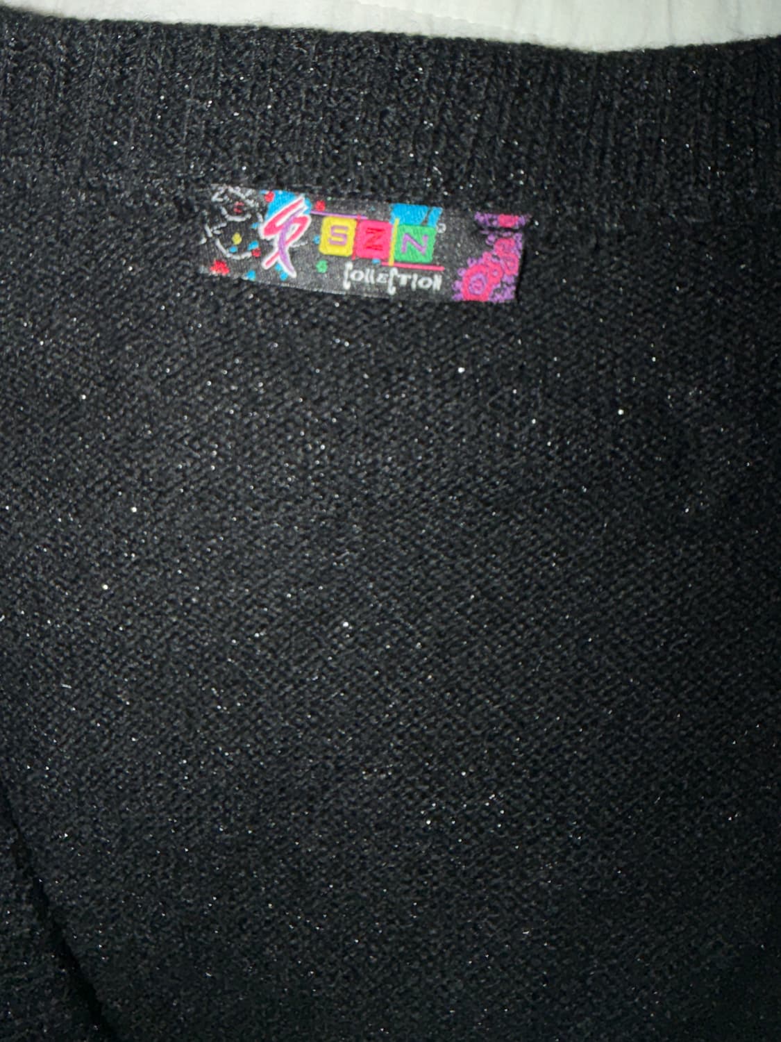 터키 빈티지 가디건 black glitter cardigan 상품이미지4