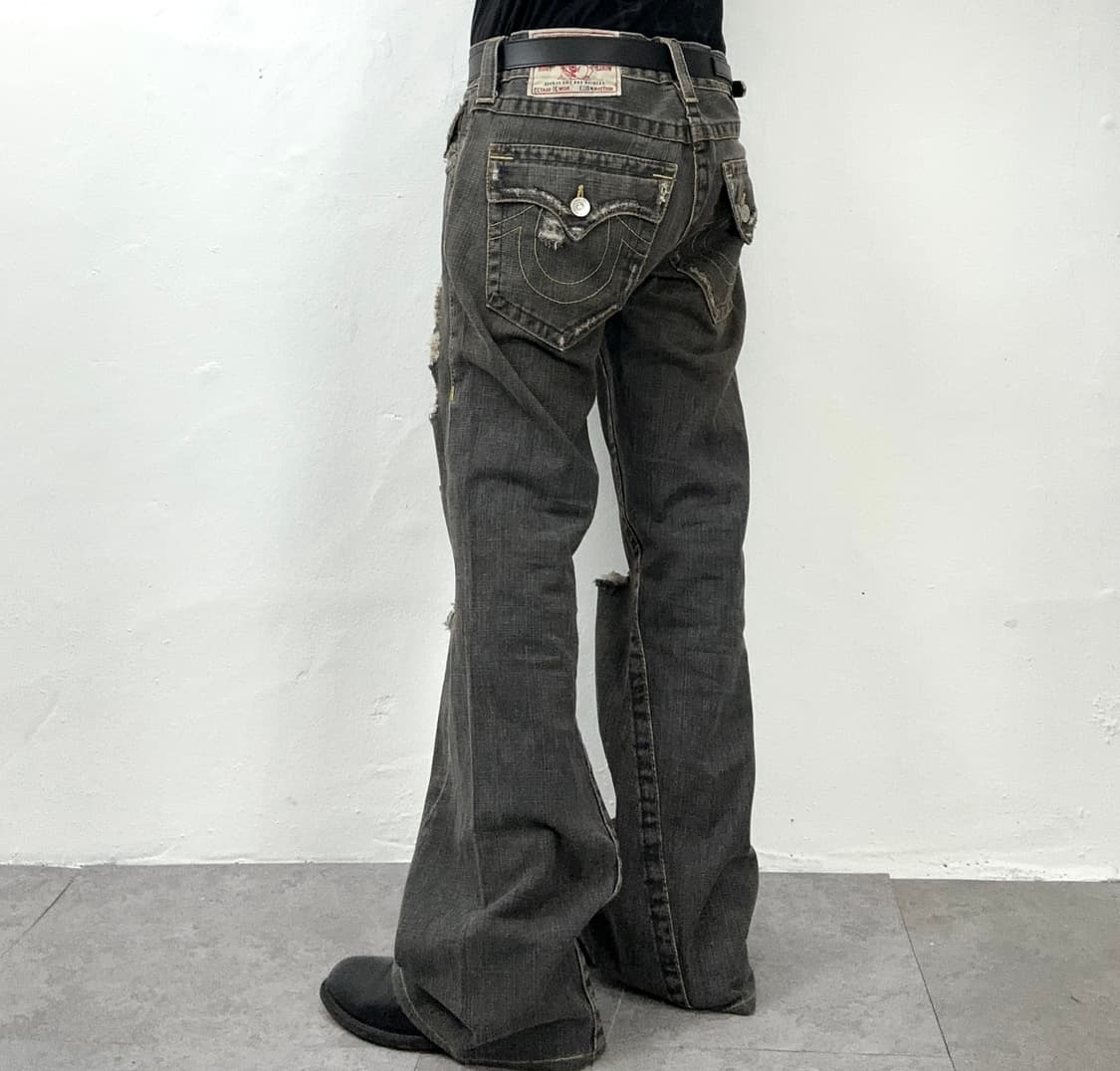 True Religion USA Marsh Gray Denim  Flar 상품이미지2
