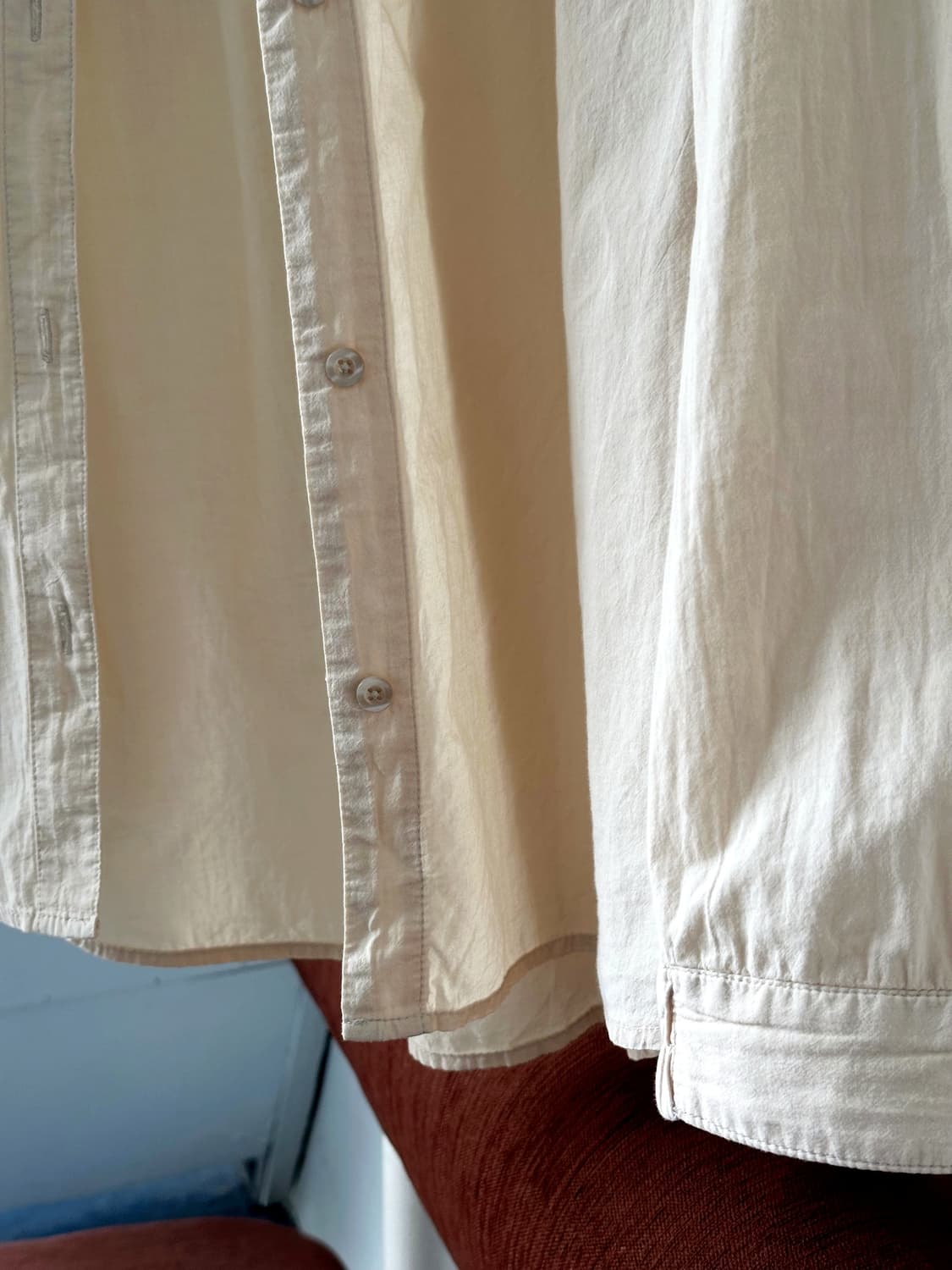 High gauge natural cotton design shirt 상품이미지2