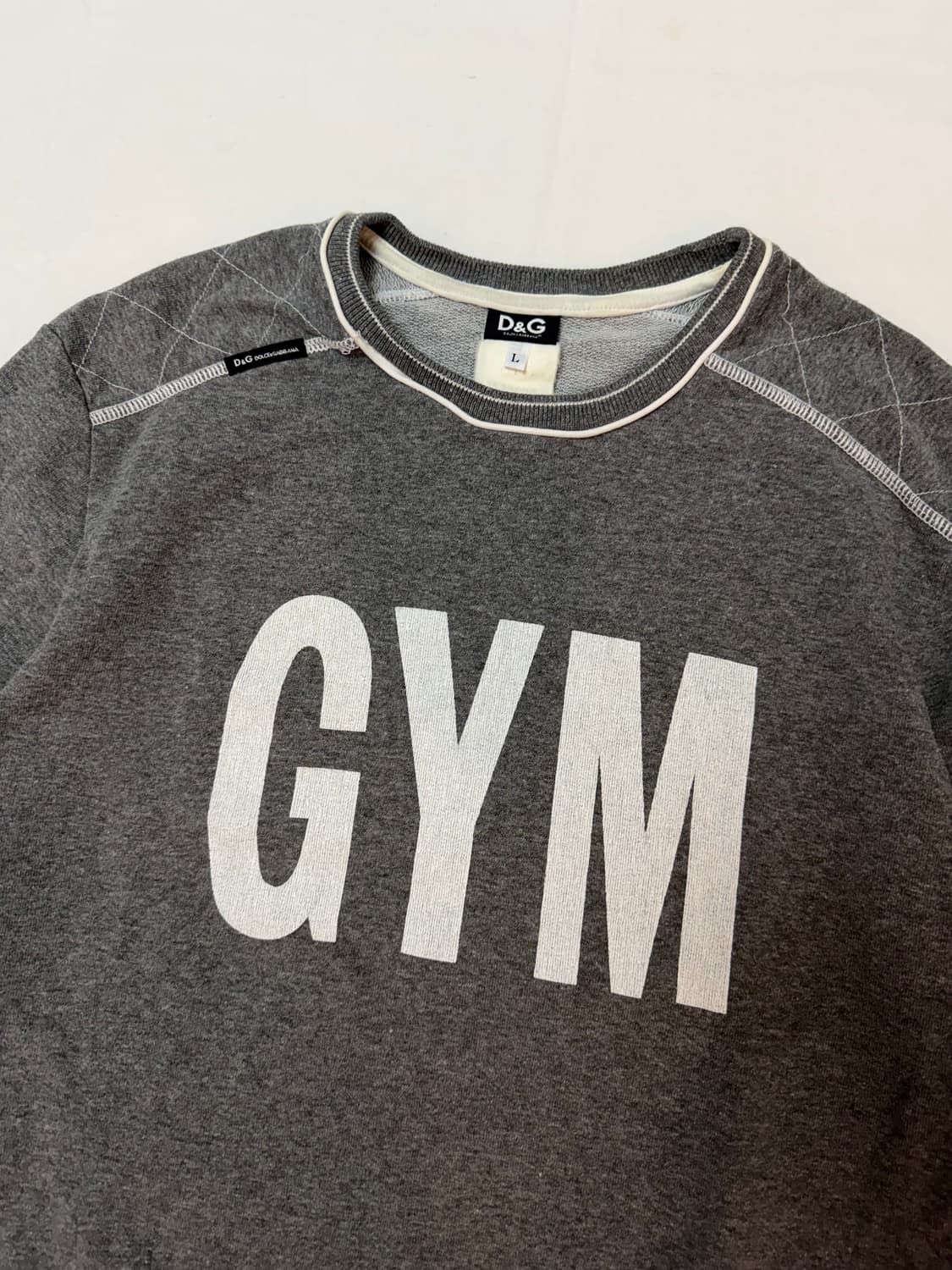 00s 돌체앤가바나 아카이브 GYM 컬렉션 스웻셔츠 맨투맨 그레이 상품이미지2