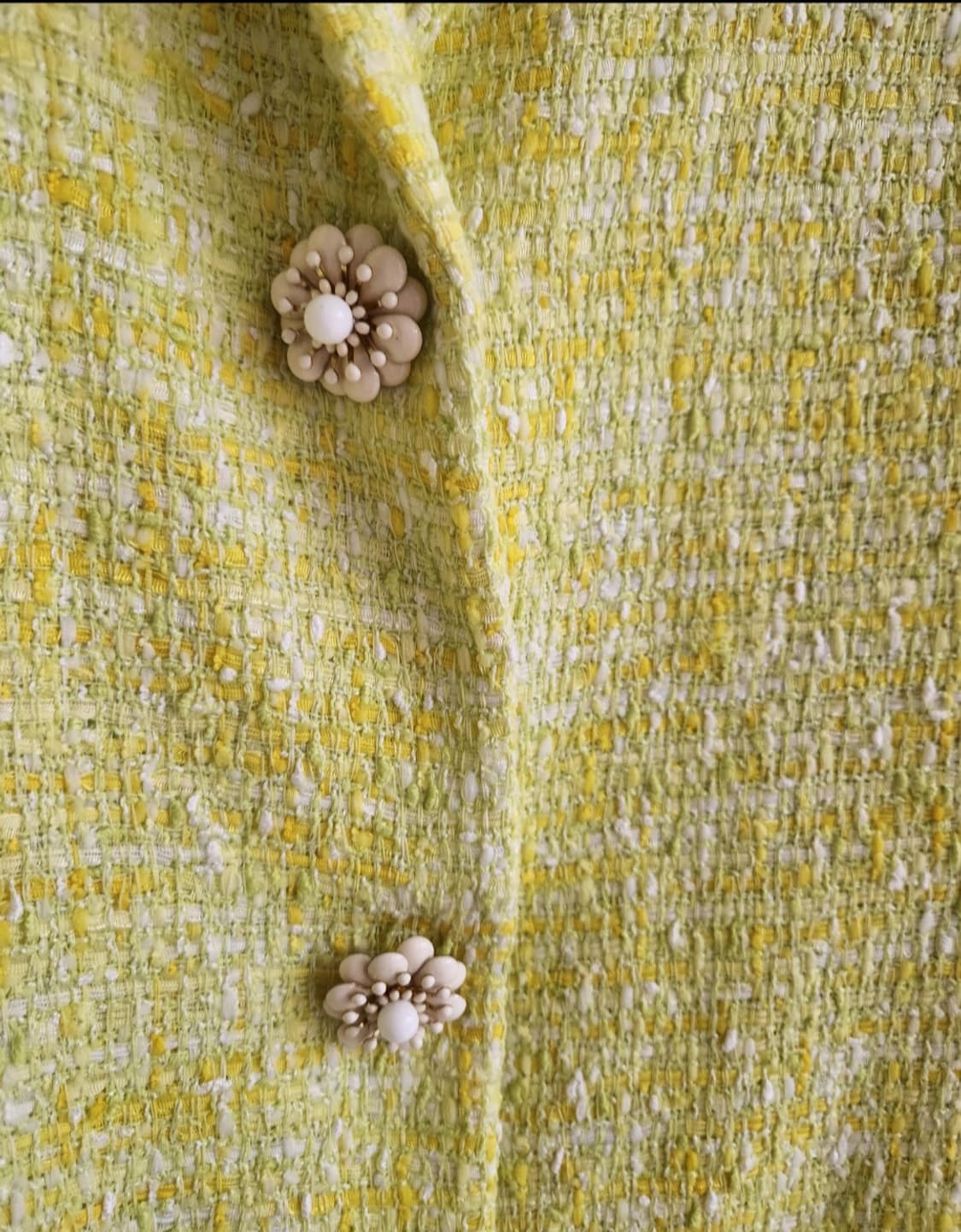 앤디앤댑 플라워버튼 트위드 자켓 66사이즈 상품이미지6