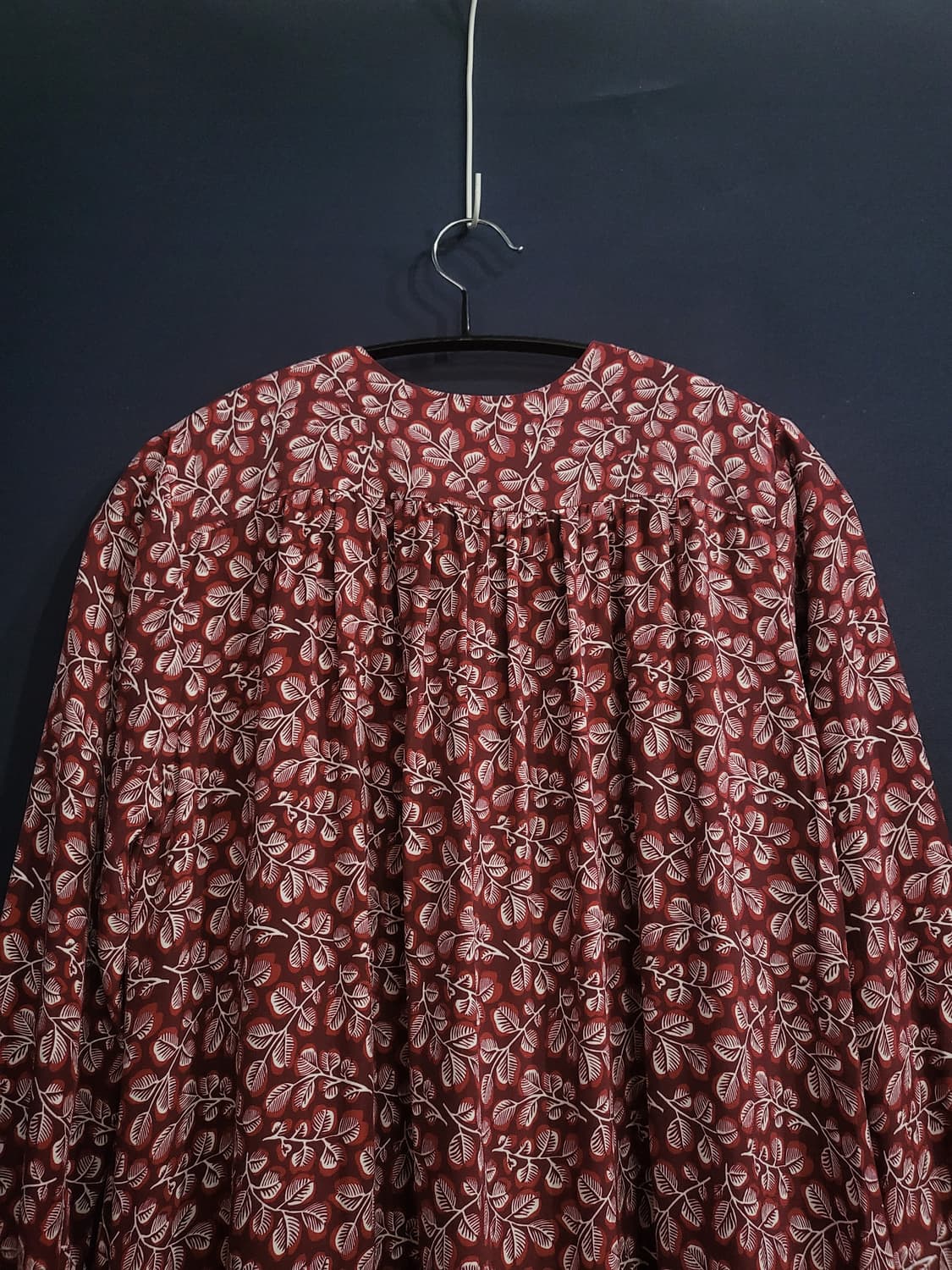 실크100 플로럴 프린트 맥시 원피스 상품이미지6