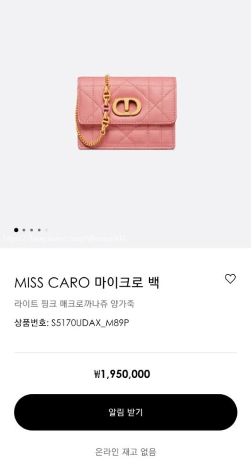 디올 미스카로 마이크로백 블랙 상품이미지3