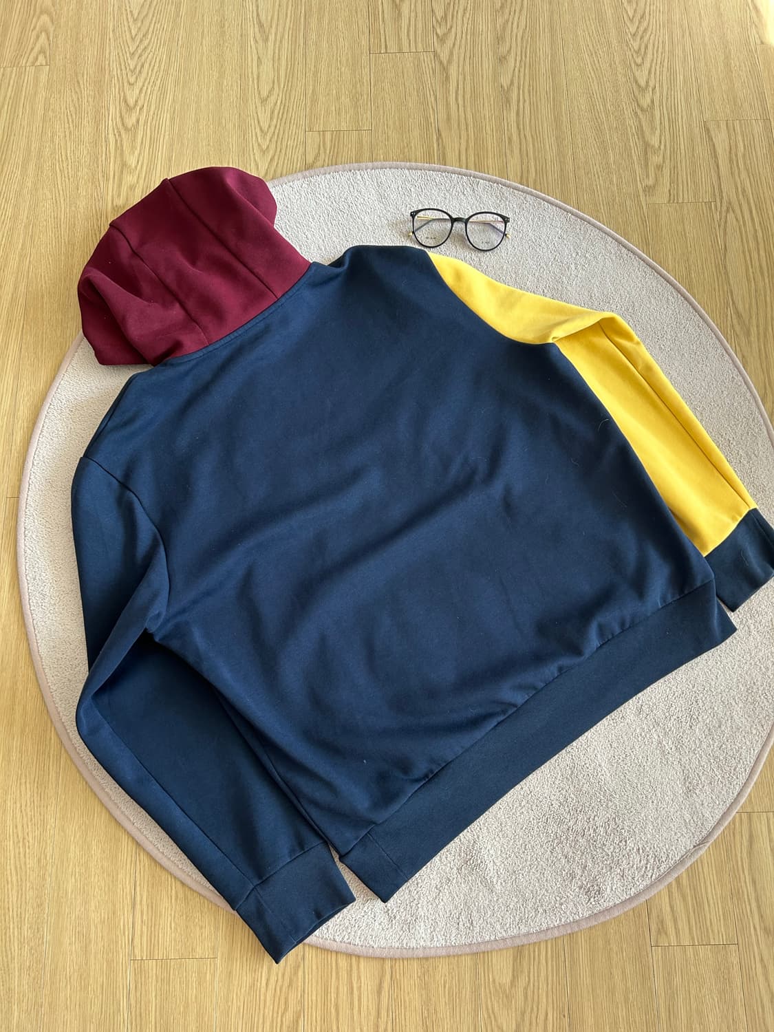 POLO 컬러블록 후드티 L 상품이미지4