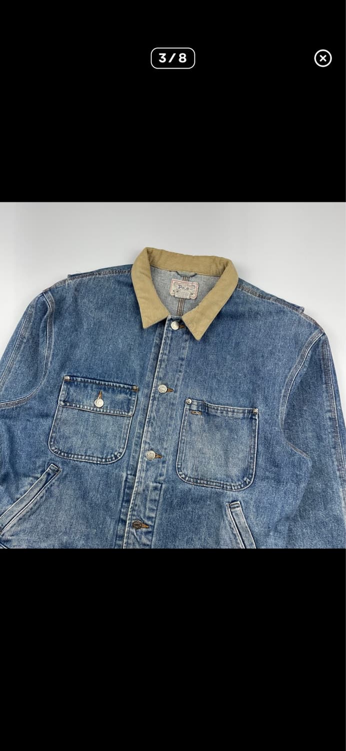 105) 90s 폴로랄프로렌 덩가리 데님 자켓 상품이미지3