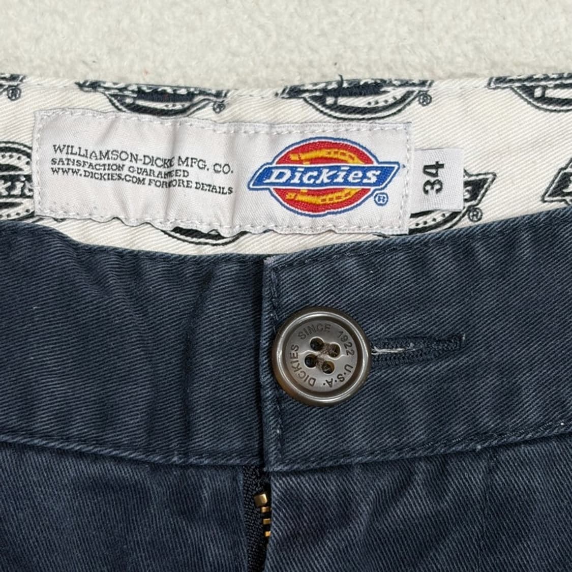 DICKIES 치노팬츠 네이비 34X32 상품이미지4
