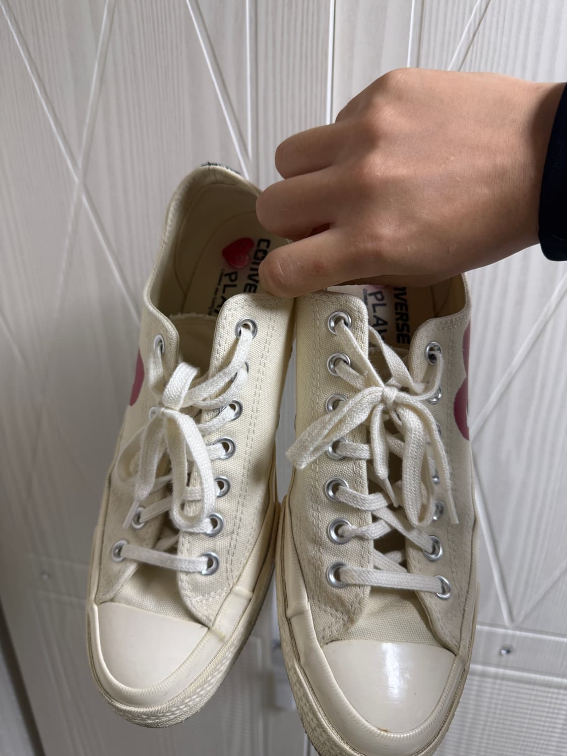 컨버스 x 플레이 꼼데가르송 척 70 로우 화이트 275 상품이미지1