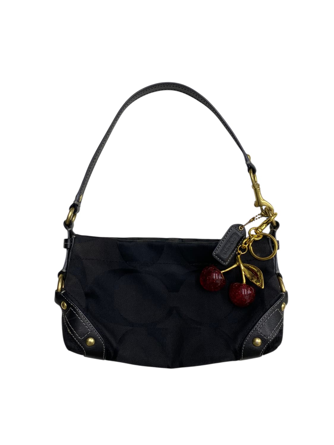 코치 y2k 블랙 바게트백 상품이미지1