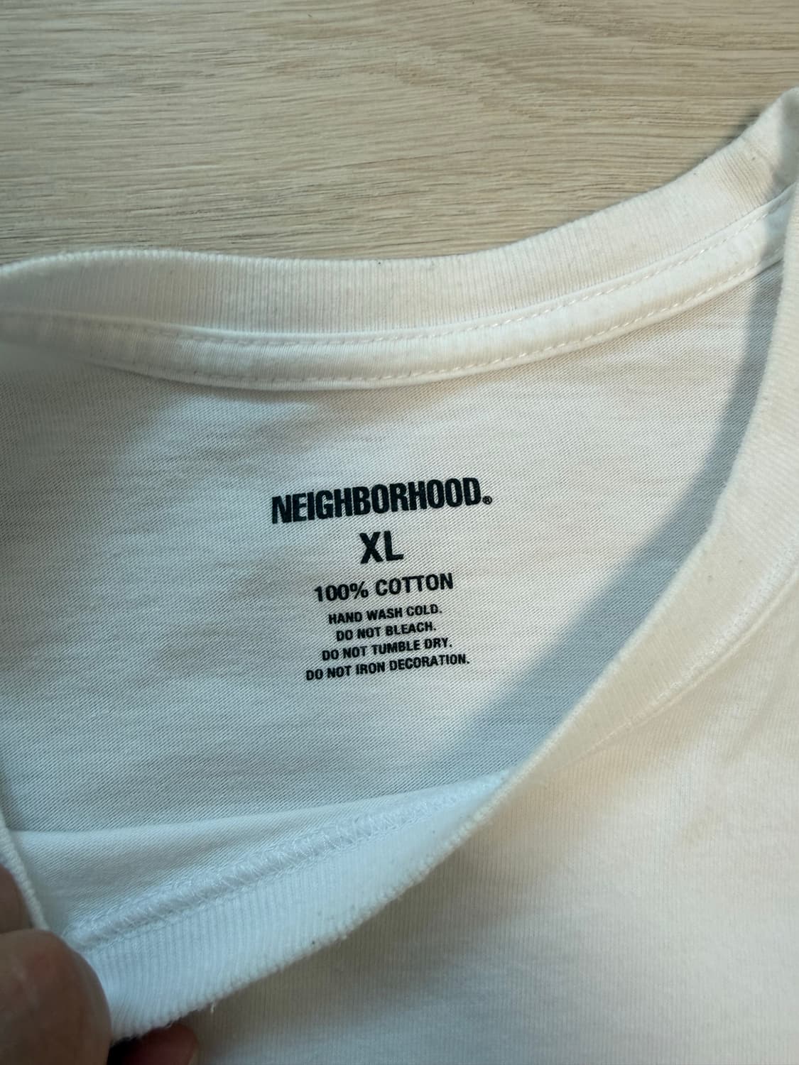 네이버후드 NEIGHBORHOOD NH-1 레터 박스 로고 티셔츠 XL 상품이미지5