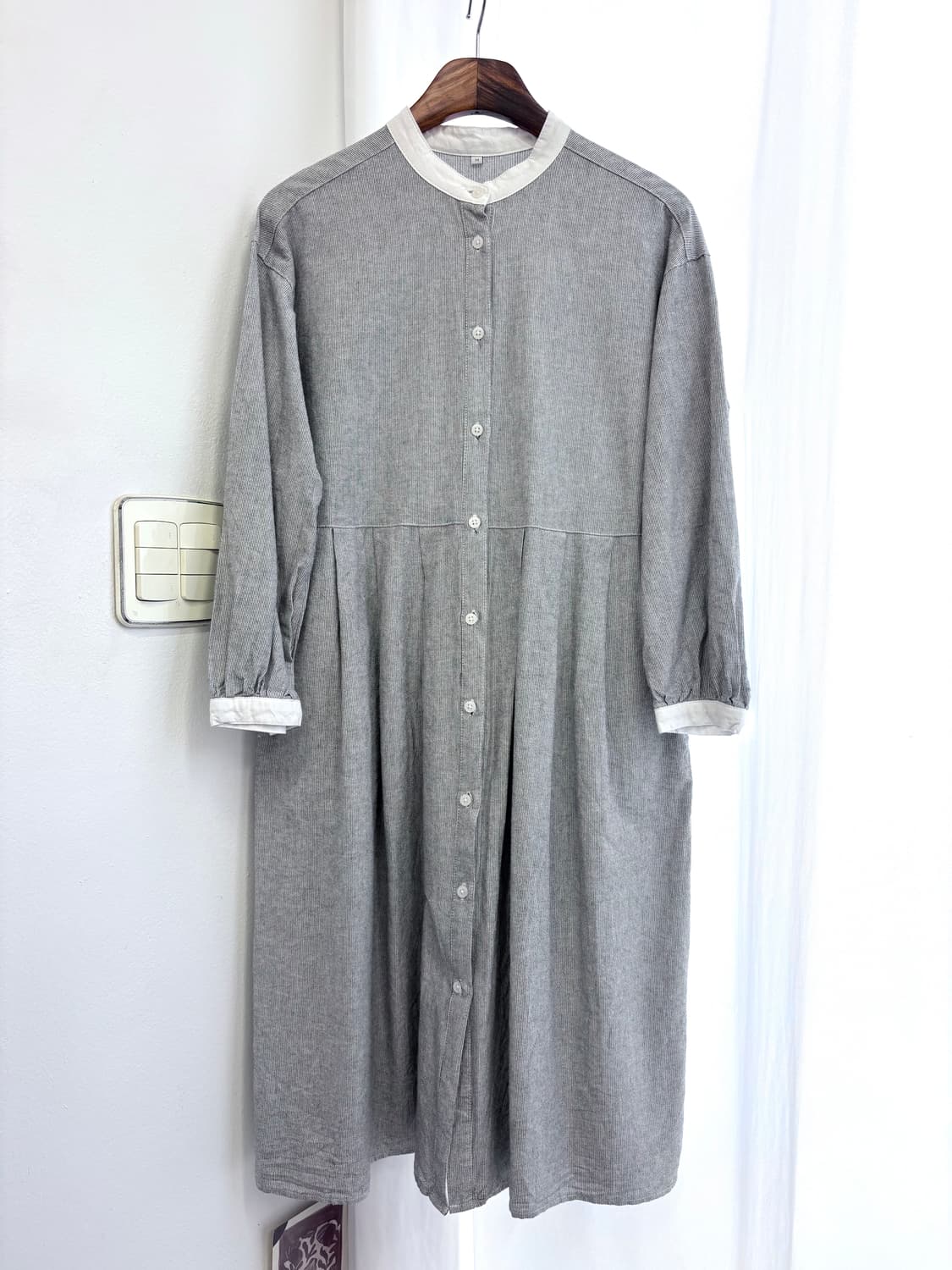 SEASON REASON 스트라이프 코튼 모리걸 원피스 JPN 상품이미지1