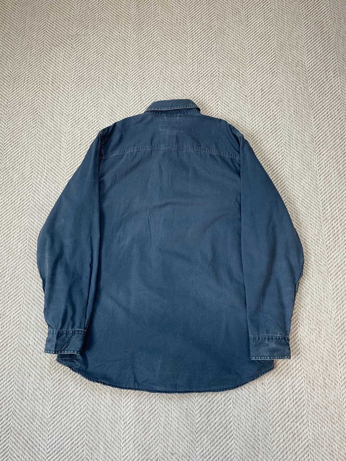 엘엘빈 페이딩 체크 라이닝 워크 데님 셔츠 자켓 J03570 상품이미지6