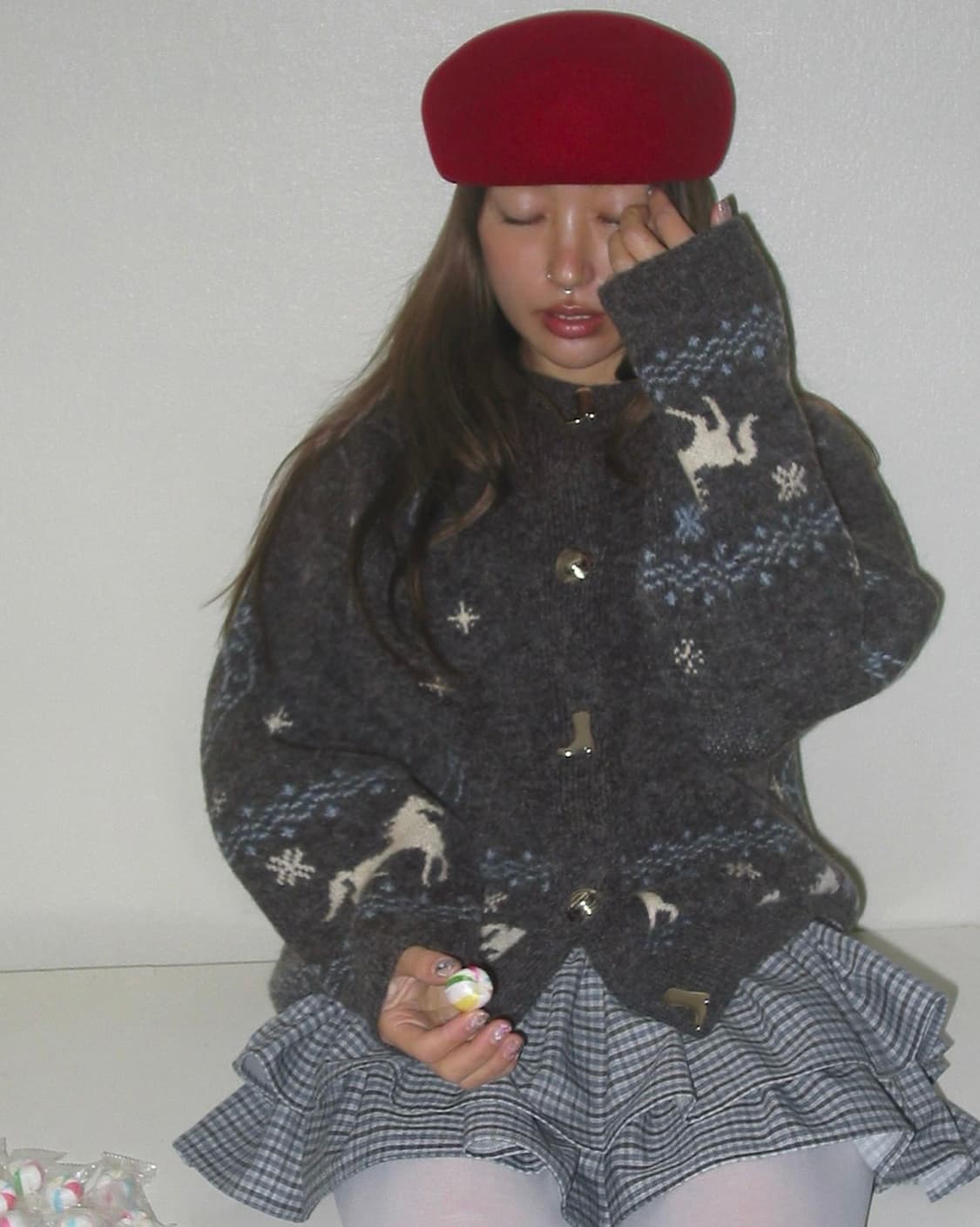 자라 말띠해 자카드 가디건 카우보이 웨스턴 가디건 상품이미지4