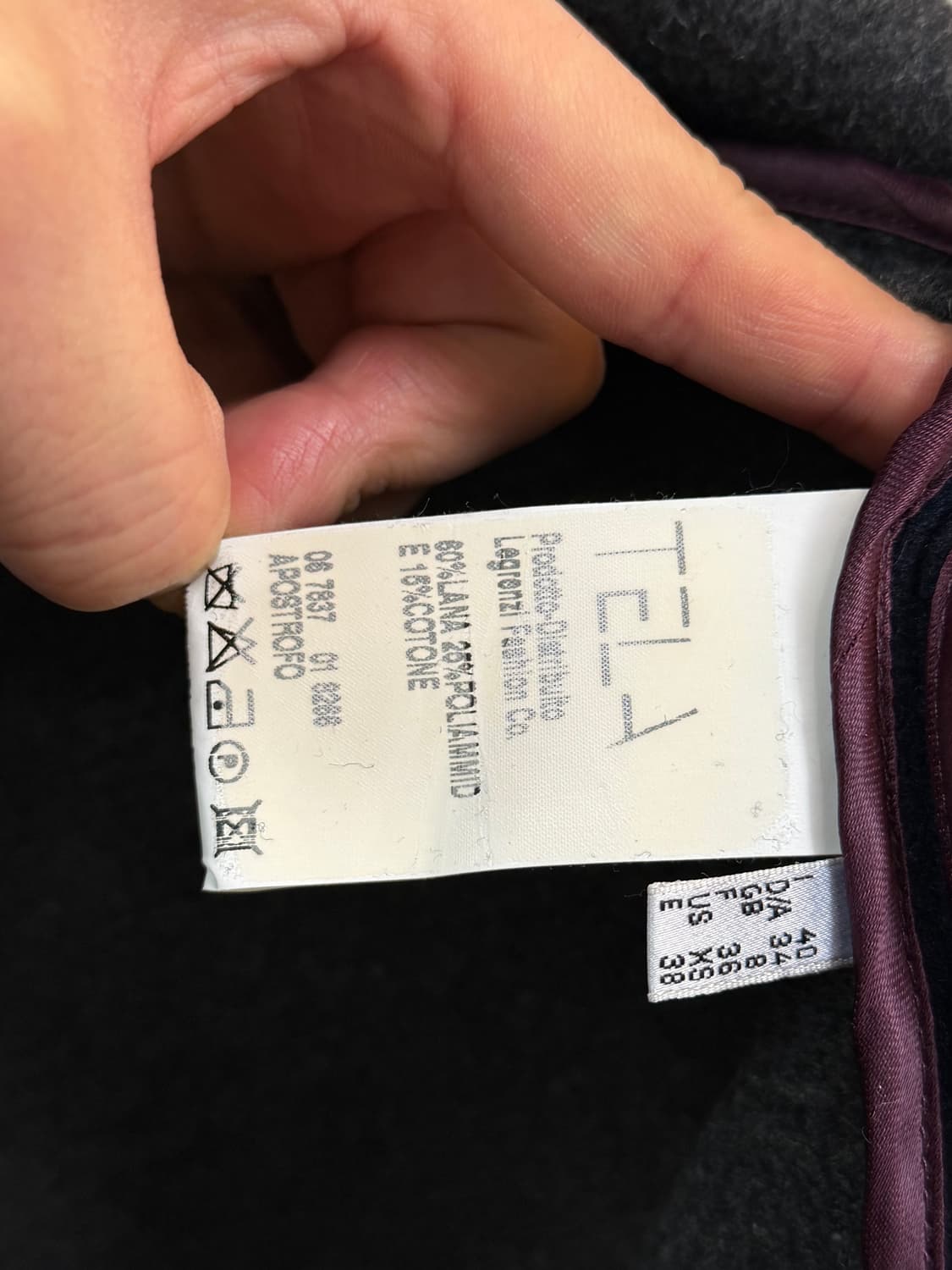 Tela 울 블렌드 블레이저 네이비 40 상품이미지5