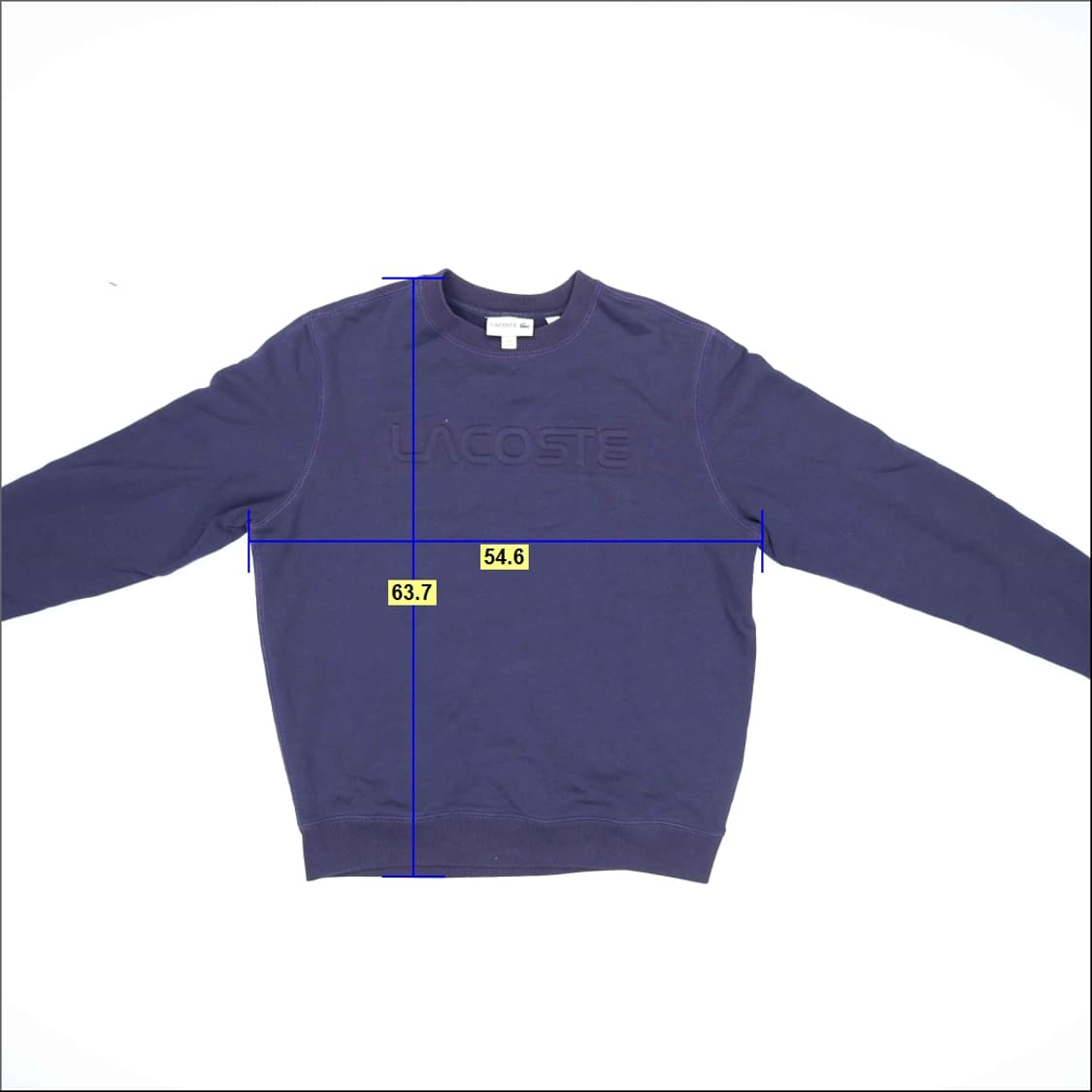 [US M] 라코스테 빅로고 맨투맨 티셔츠 1217H1 상품이미지6