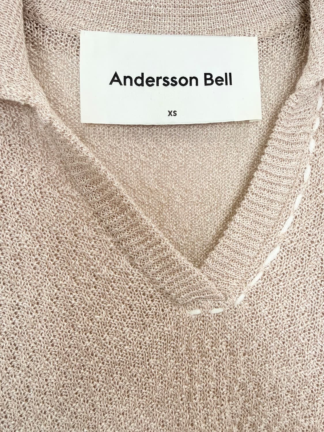 앤더슨벨 에리카 데미지 린넨 니트 상품이미지6