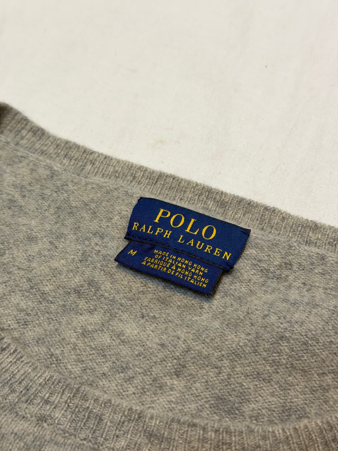폴로 랄프로렌 캐시미어 울 니트 그레이 상품이미지3
