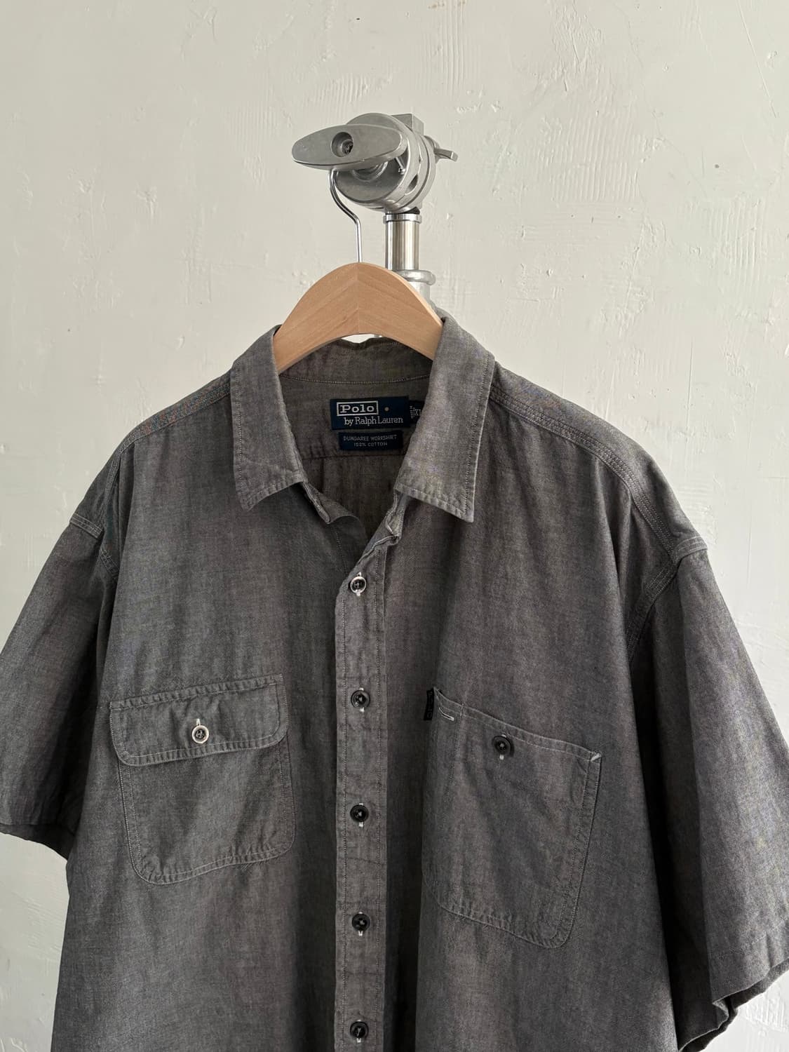 Polo 폴로랄프로렌 00‘s 차콜 던가리 워크 셔츠 상품이미지2