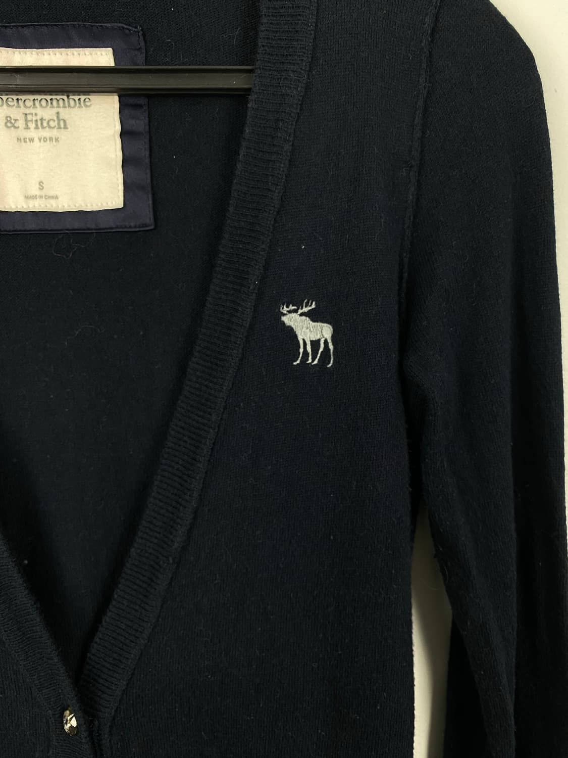 아베크롬비 네이비 포켓 포인트 가디건 S 상품이미지4