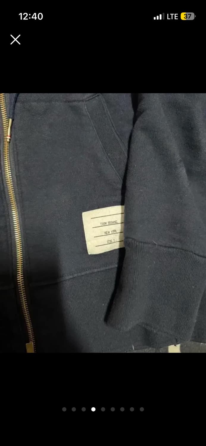 25시즌 톰브라운 네이비 삼선 후드집업 2사이즈 상품이미지3