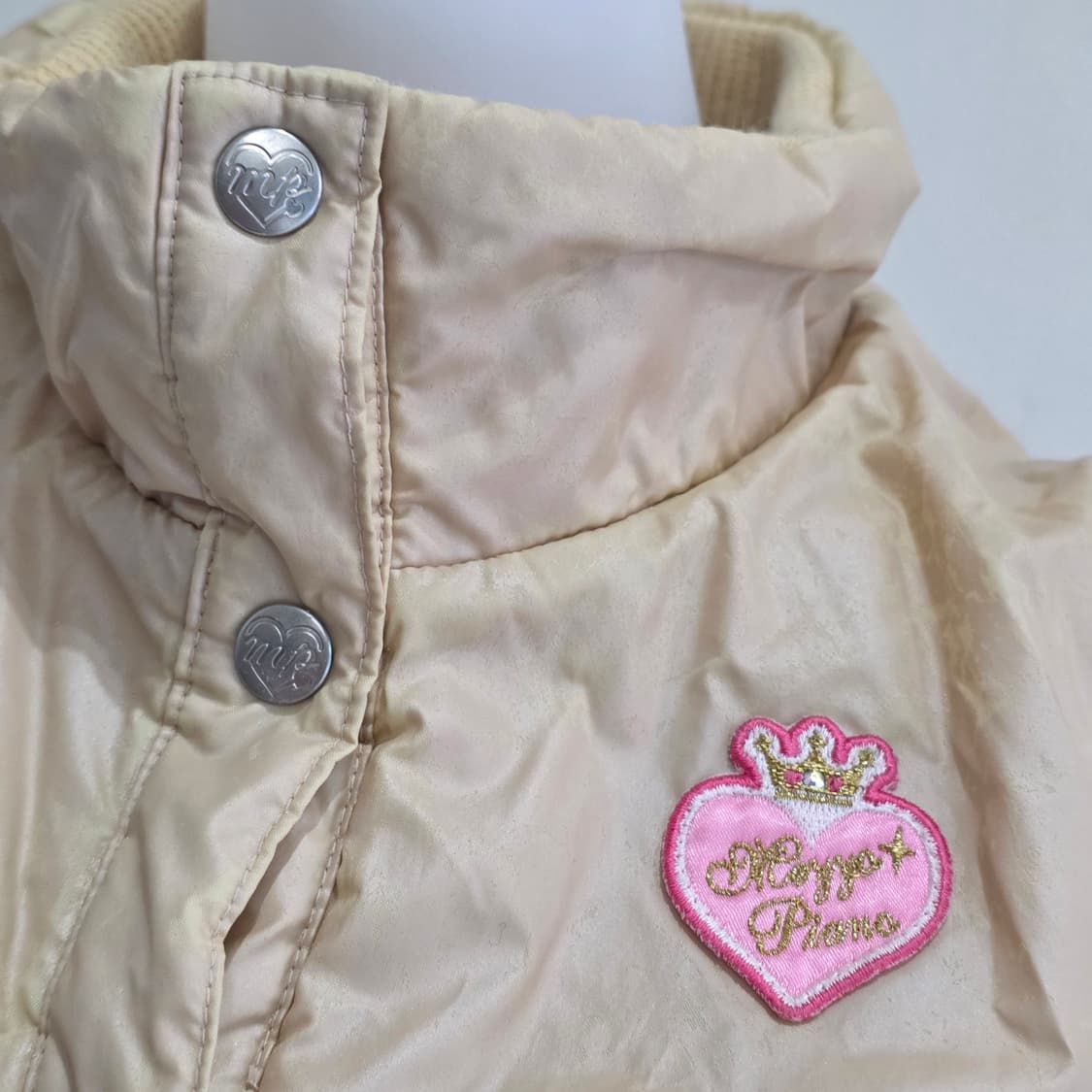 메조피아노 일본빈티지)레오파드 라떼오네갸루 호피모리걸리버시블패딩조끼베스트 상품이미지3