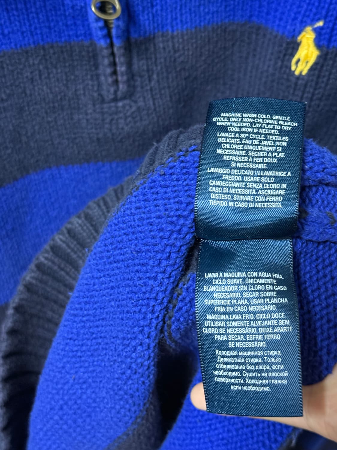 폴로 반집업 니트 상품이미지9