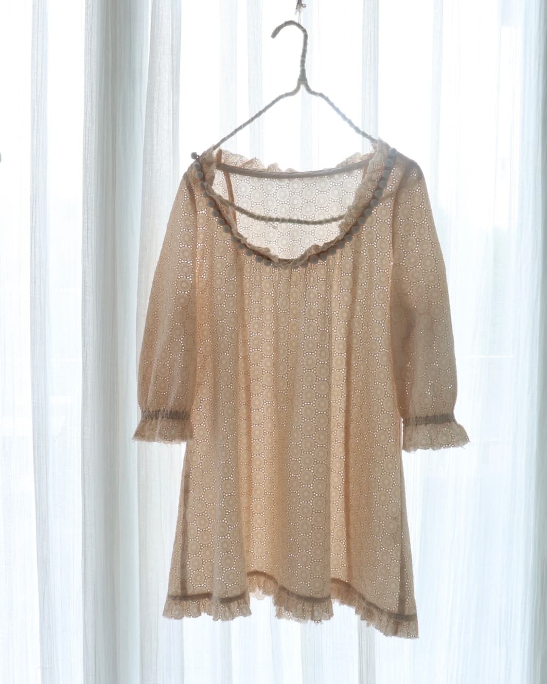 [Hysteric Glamour] Pom-Pom Lace Blouse 상품이미지2