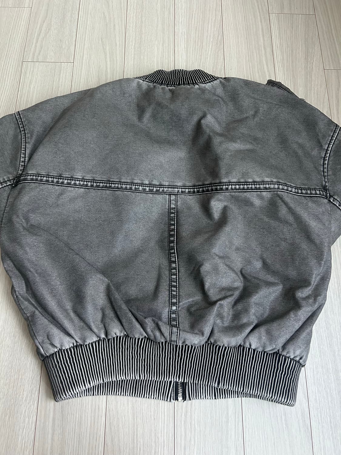 CIDER 레더 봄버 자켓 (새상품) 55사이즈 상품이미지5