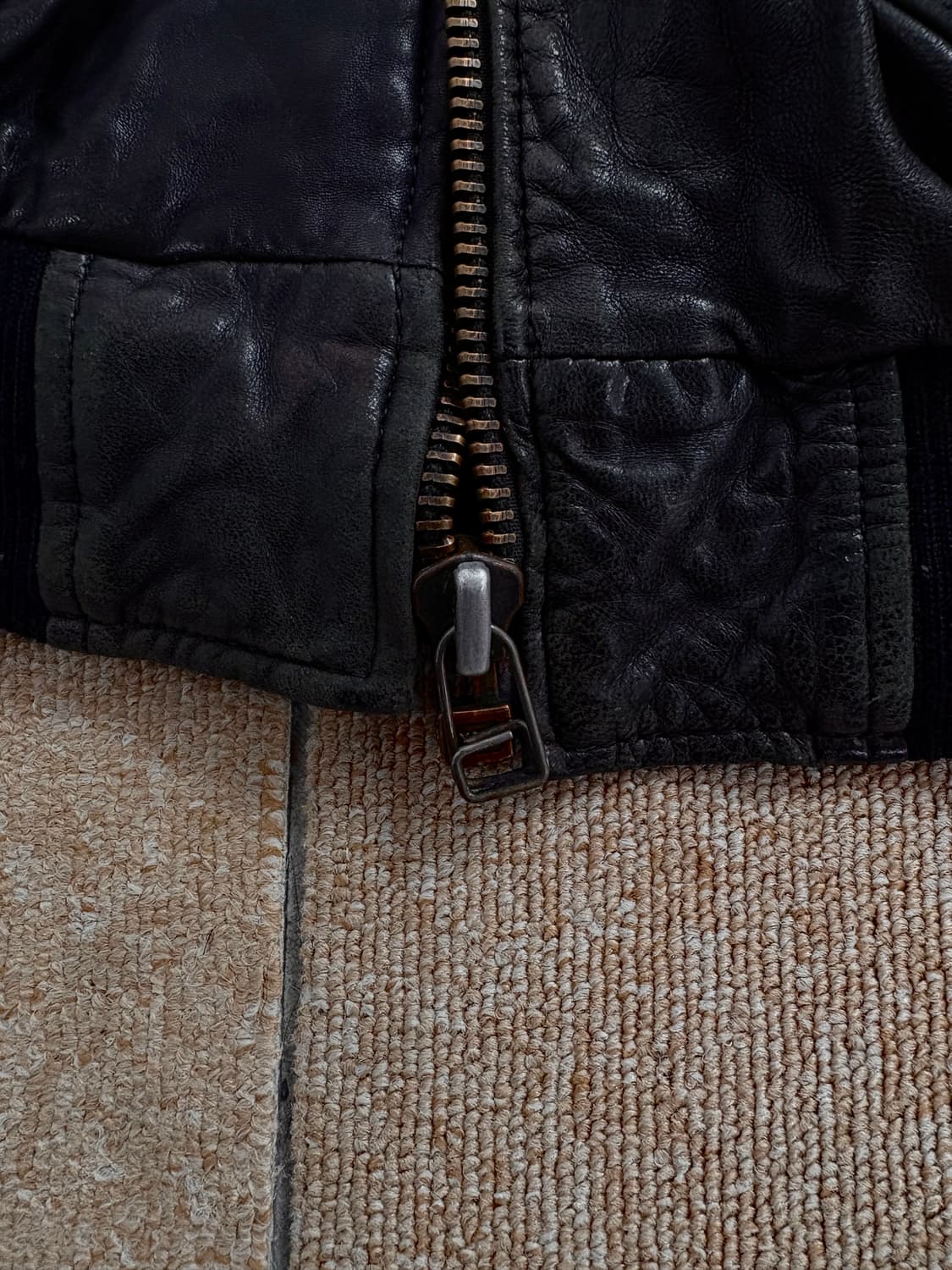 ERGO DESIGN 빈티지 가죽 봄버 자켓 상품이미지2