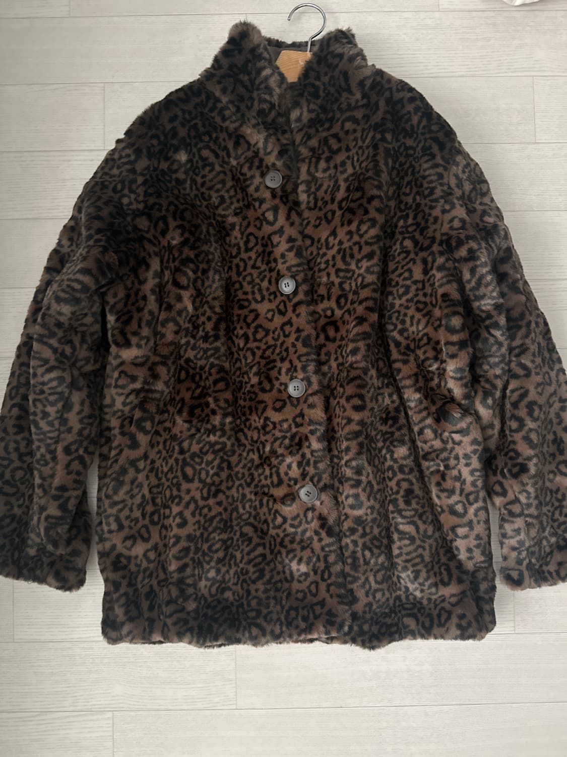 레오파드 퍼자켓 상품이미지1