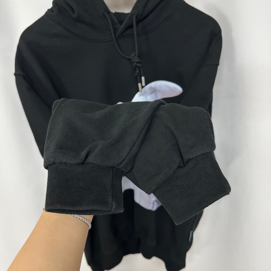  아크메드라비 남성 후드티 긴팔 블랙 ONE SIZE 상품이미지2