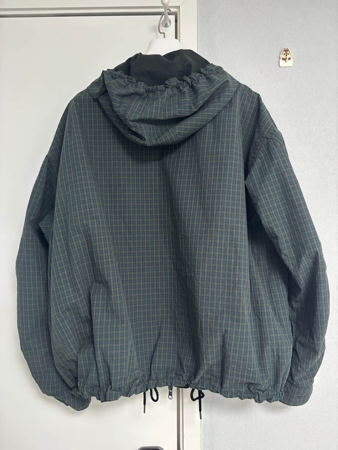 이얼즈어고 체크 리버시블 샌드파카 2/M사이즈 상품이미지7