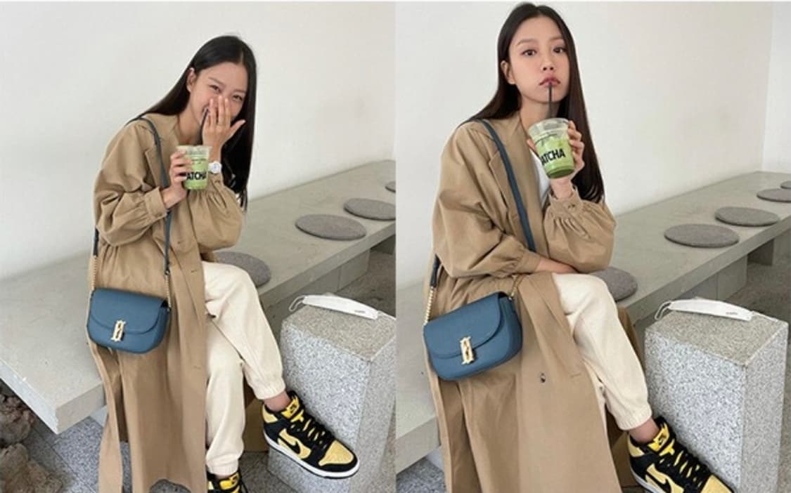 아크로 akro 트렌치코트 베이지 hooded coat 수지 코트 상품이미지4