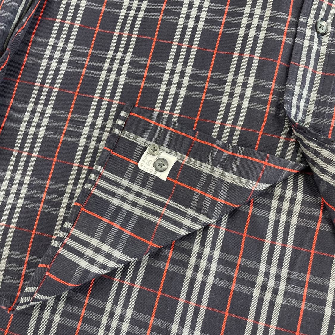 (XL) 버버리 노바체크 긴팔셔츠 네이비 상품이미지5