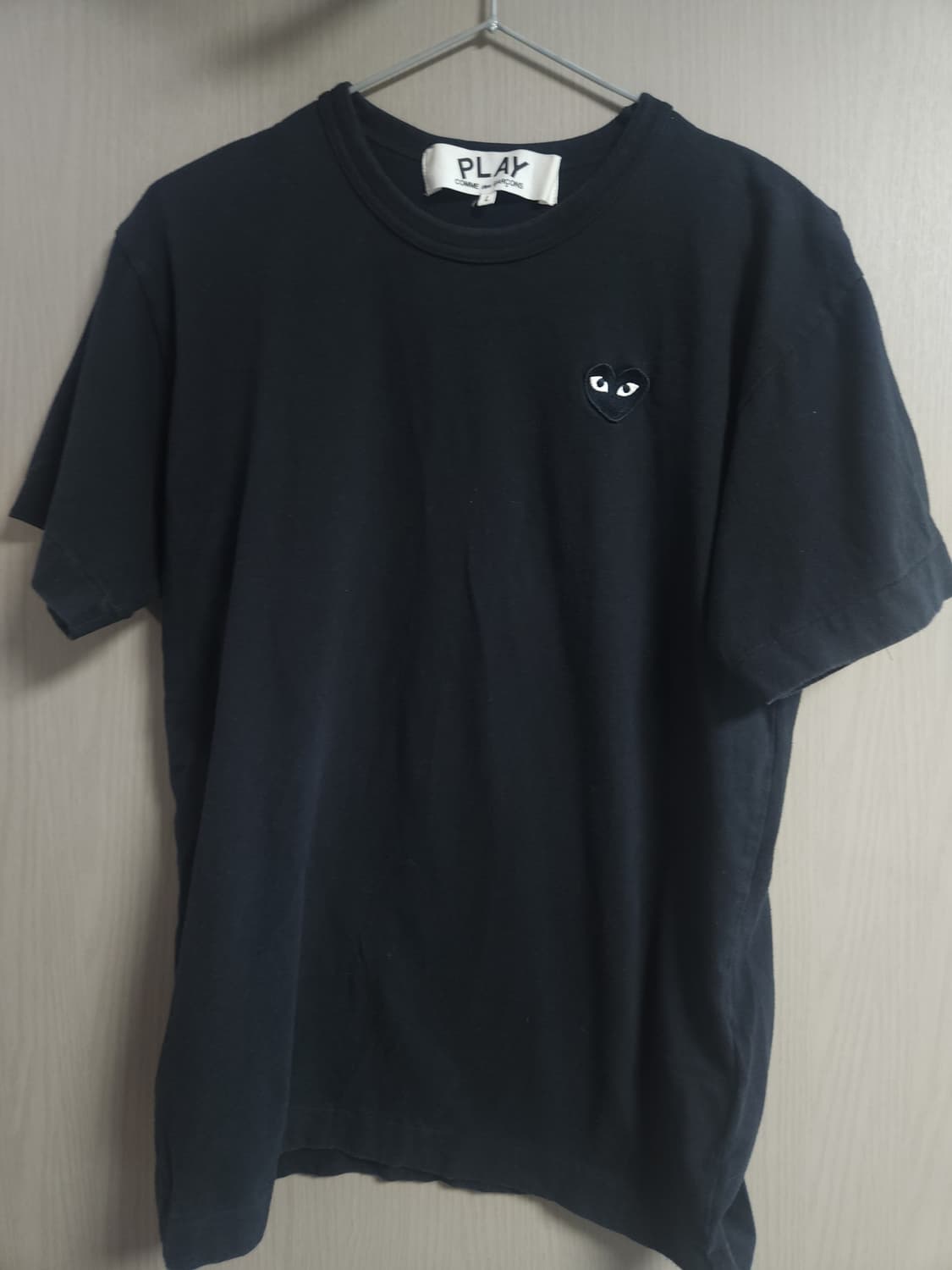 꼼데가르송 블랙와펜 반팔티, L 상품이미지1