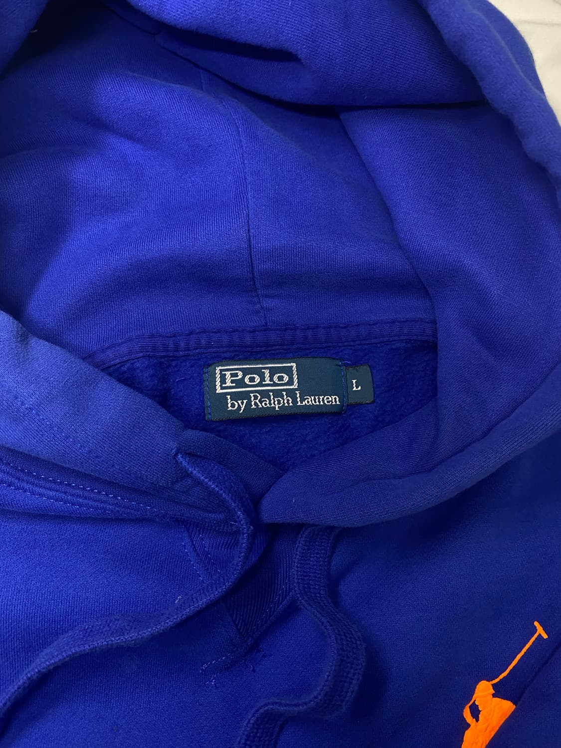 폴로랄프로렌 빅포니 후드 블루 오렌지 치프키프 상품이미지3