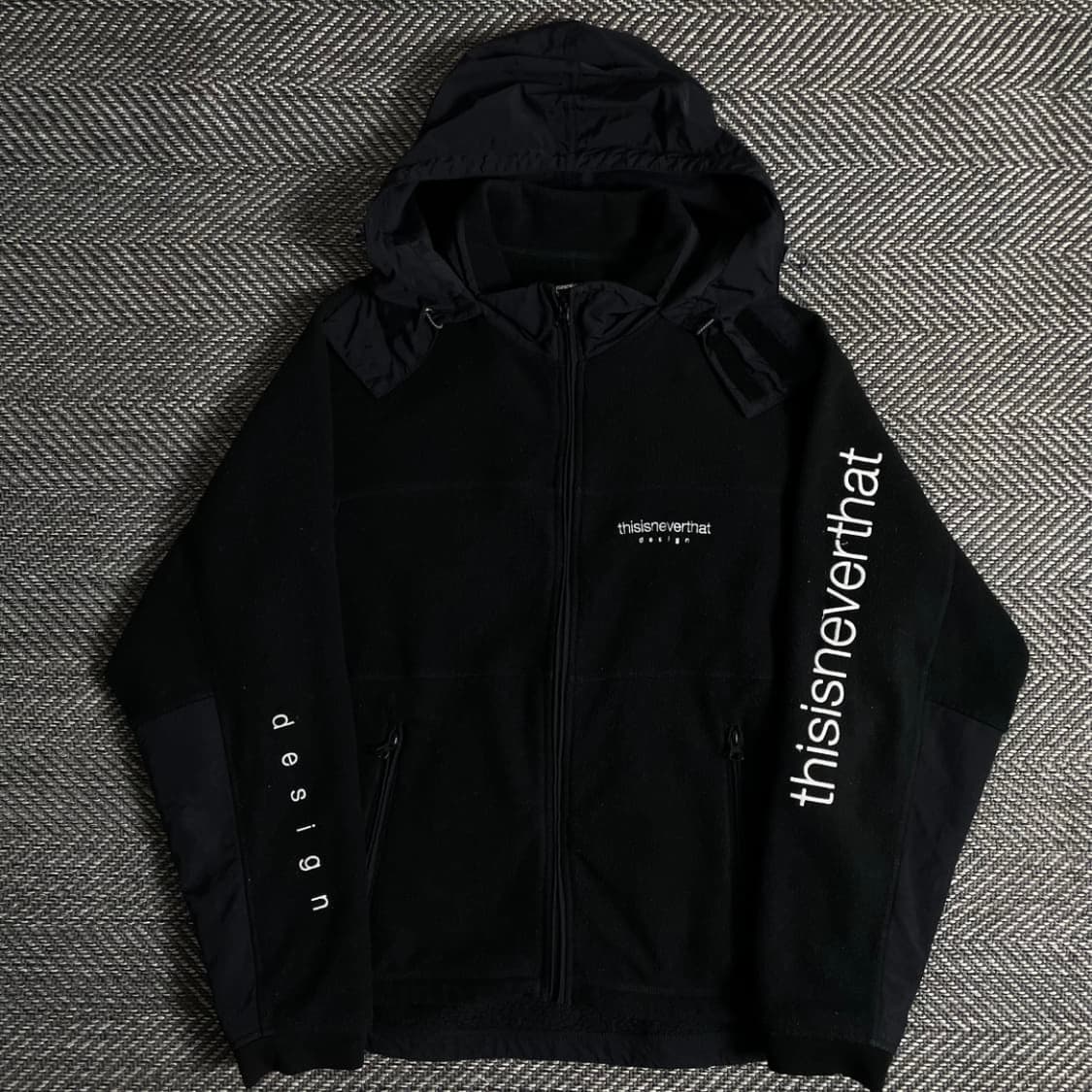 디스이즈네버댓 스펠 빅로고 후드 플리스 자켓o 4409 상품이미지1