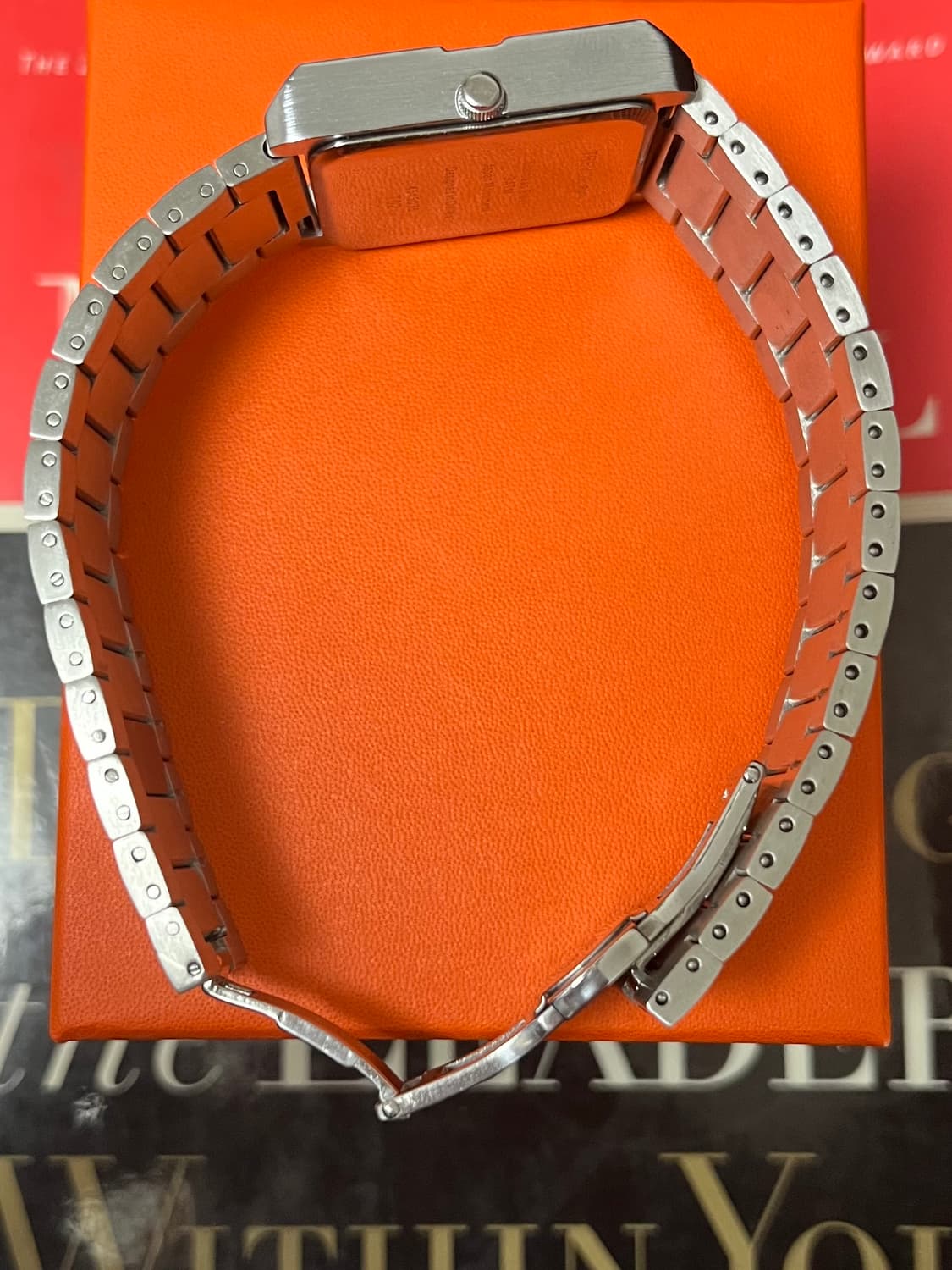 빈티지 메탈 사각 시계 일본 무브먼트 상품이미지3