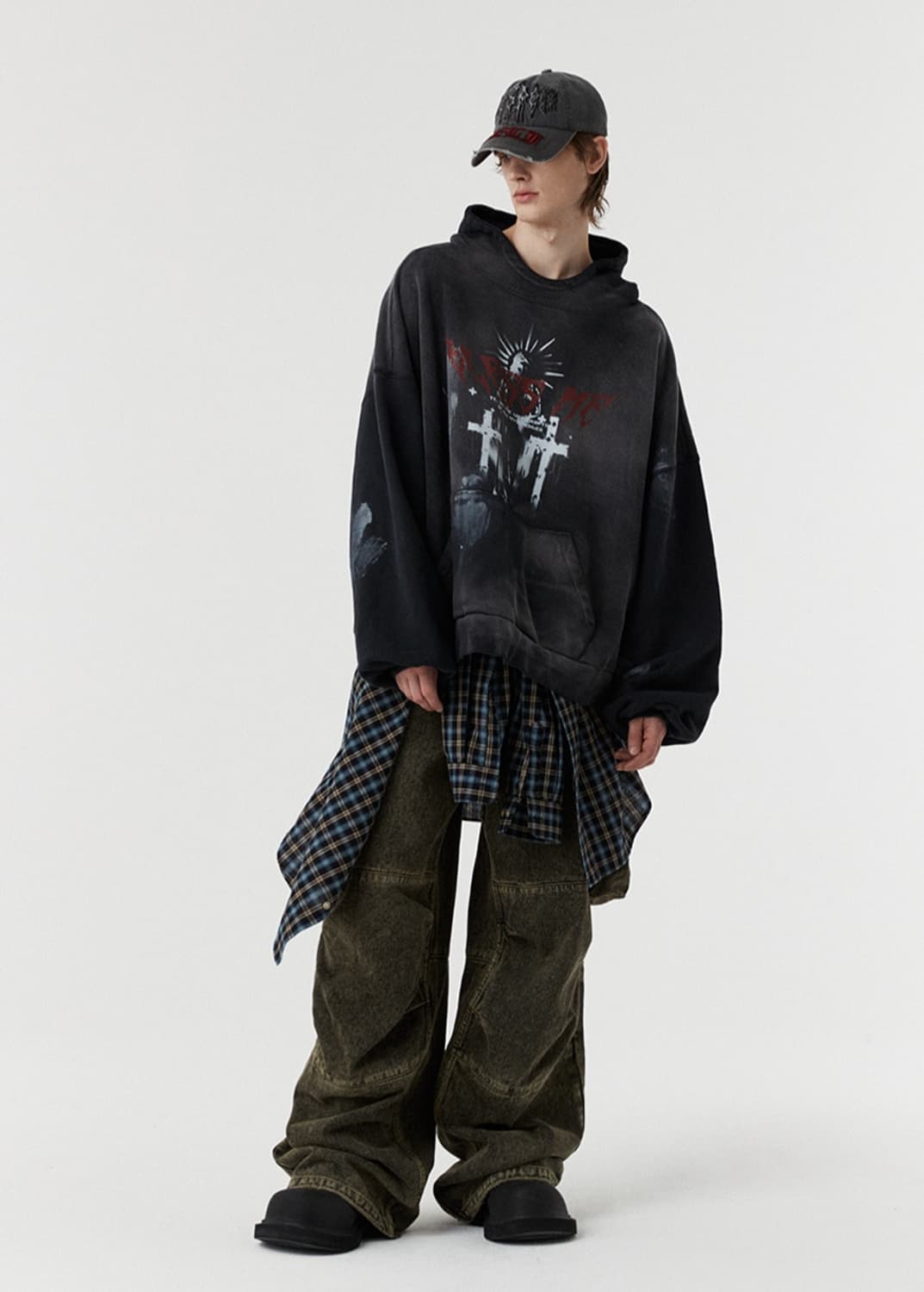 DNSR 블레스 다잉 크로스 후드 상품이미지5