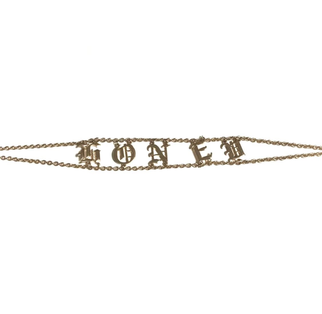 HONEY 갸루 Y2K 골드 초커 목걸이 상품이미지3